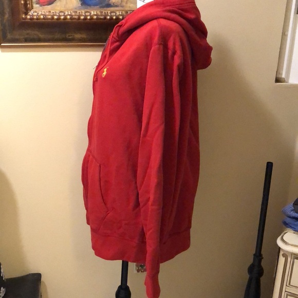 🏇Mens Polo Ralph Lauren, plaid flannel lined hood zip up, yellow logo hoodie - Picture 8 of 12